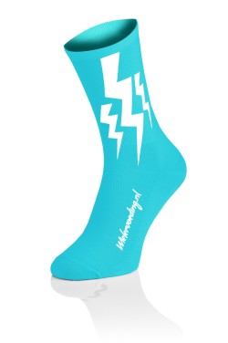 Lightning Socks - Fluo Blauw - 2 paar